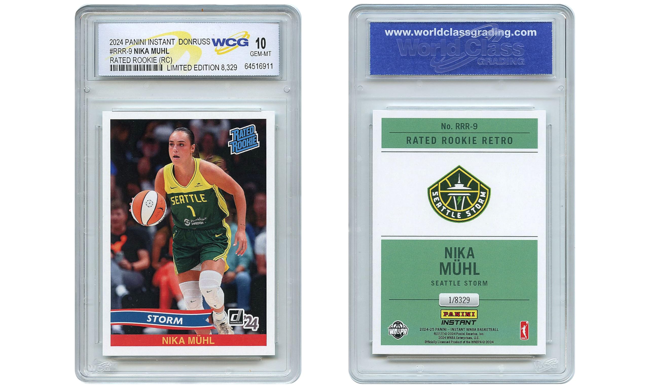 2024 Panini Nika MUHL Donruss Rated Rookie Card #RRR9 – Graded GEM-Mint 10