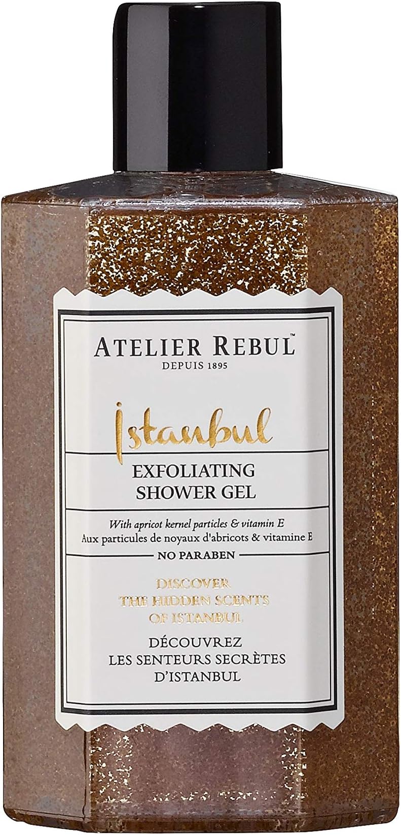 Istanbul Exfoliating Shower Gel with Apricot Kernels 250ml - Natural, Sulfate-Free, Paraben-Free, for All Skin Types
