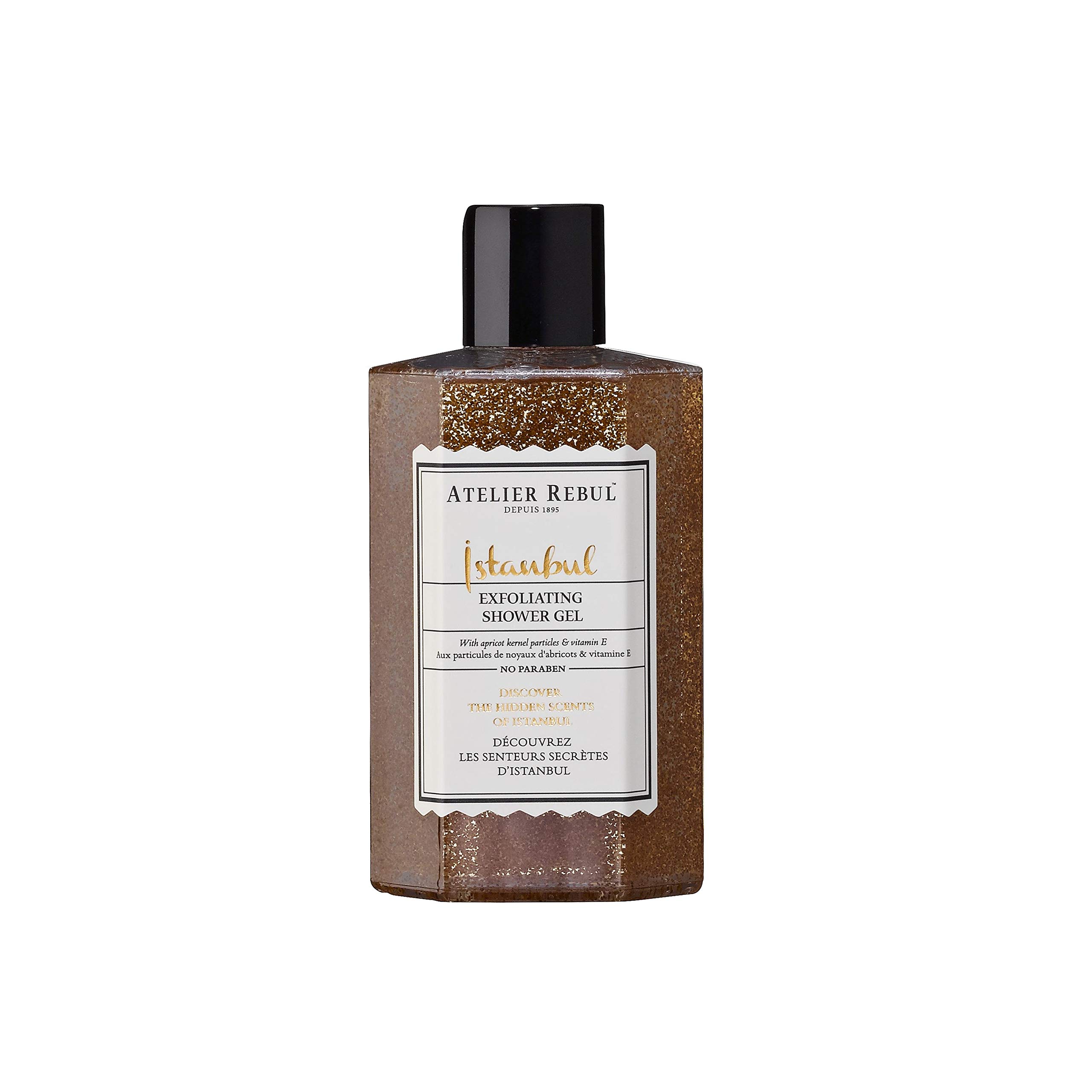 Istanbul Exfoliating Shower Gel with Apricot Kernels 250ml - Natural, Sulfate-Free, Paraben-Free, for All Skin Types