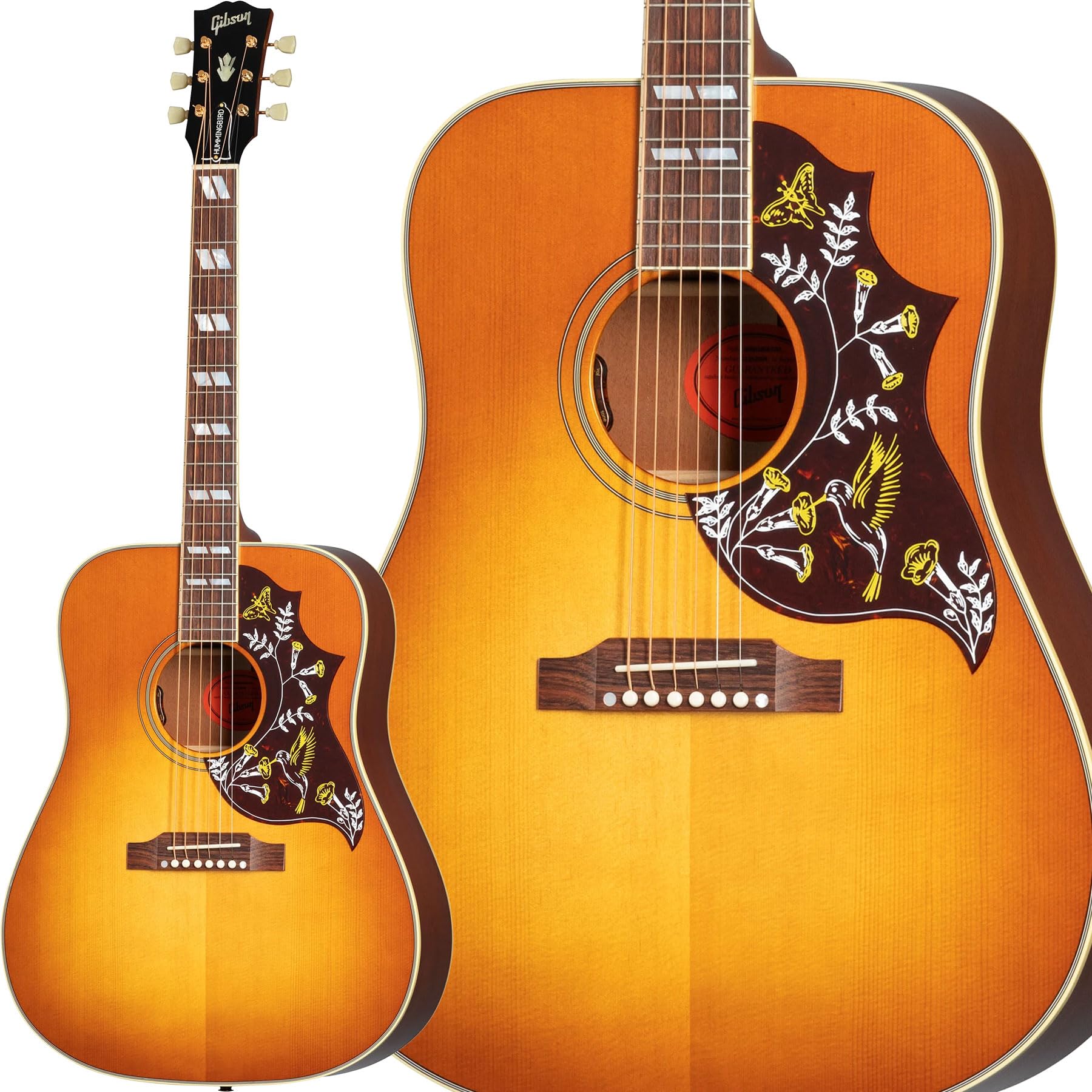 Amazon | Gibson Hummingbird Original Heritage Cherry Sunburst