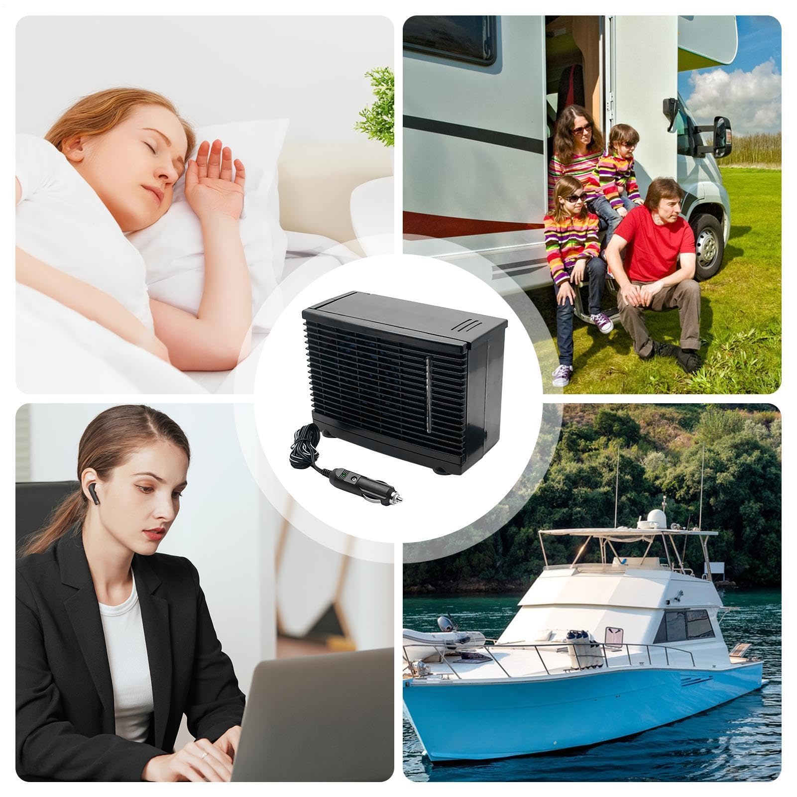 Condizionatore Portatile Auto Apparecchio Raffreddamento Compatto 12V | Condizionatore Mobile per Auto Per Interno Camera Camion Tenda Campeggio Viaggio Viaggio Strada