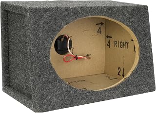 Scosche SE69KT 6x9 Speaker Box Enclosure - Premium MDF Subwoofer Box for Clear Car Audio & Easy Install