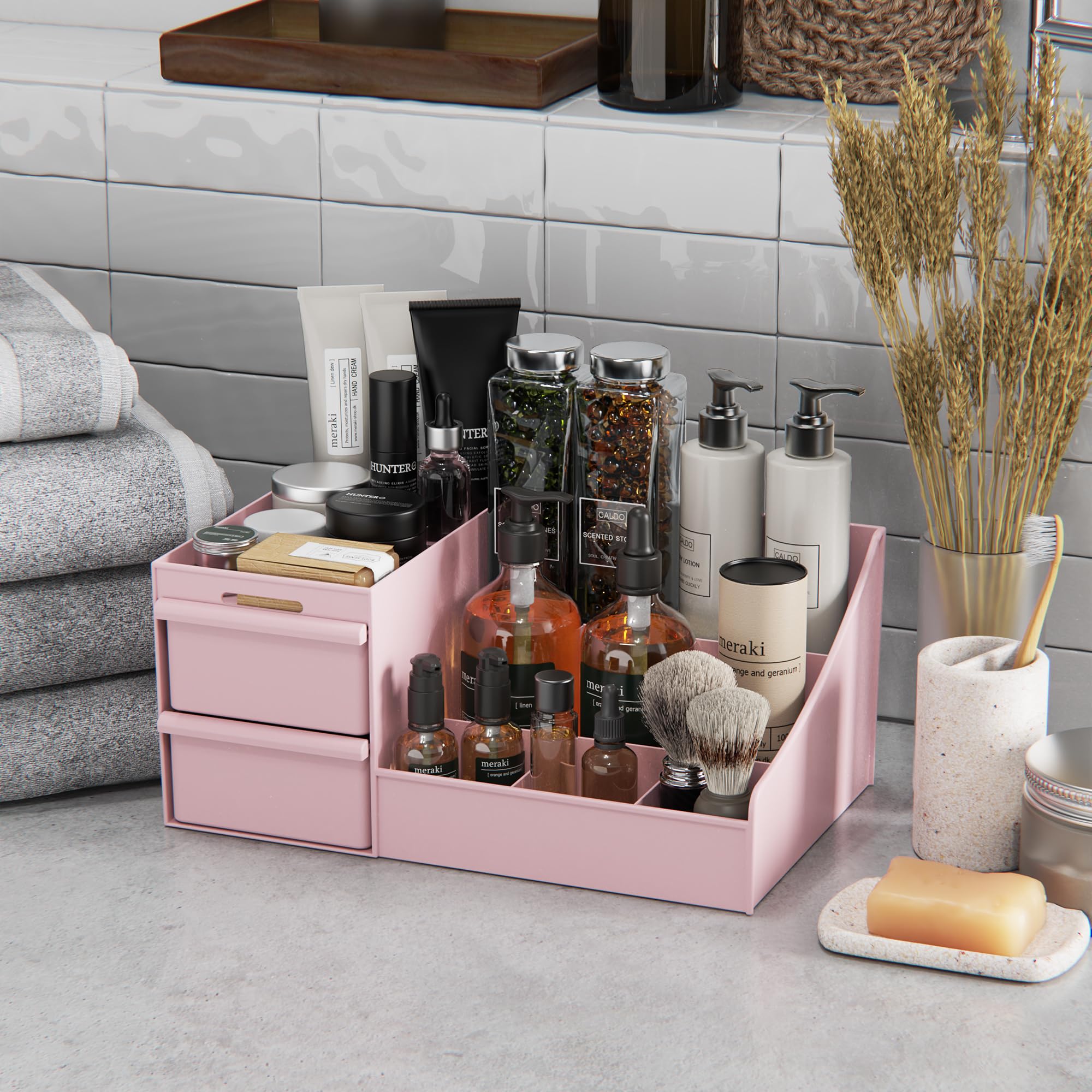 DancesCat Makeup Organizer Storage Drawers, Large Capacity Cosmetic Organisers for Lipsticks Jewelry, Nail Care - Image 3