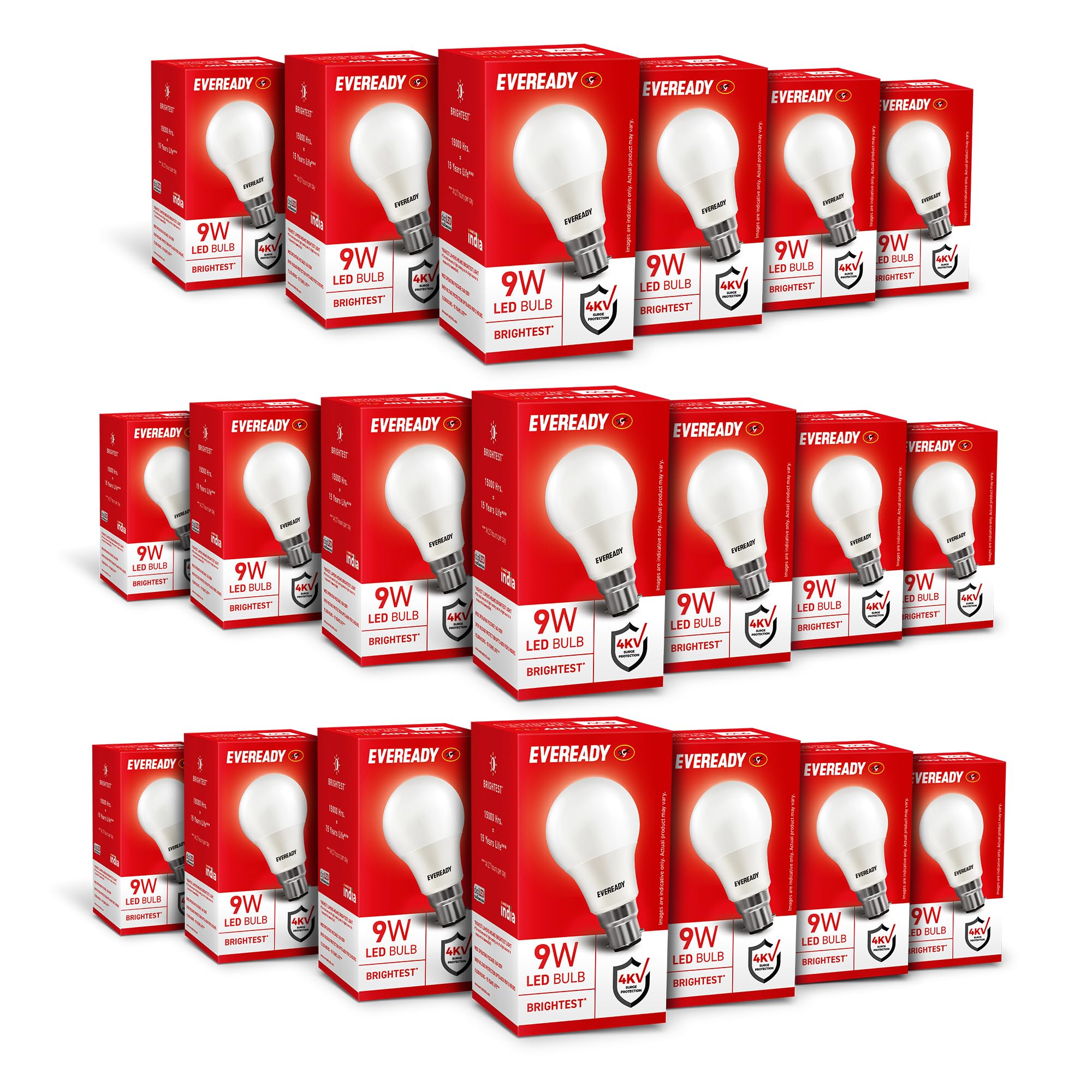 EVEREADY 9W LED Bulb, Cool Day Light (6500K), B22 Base