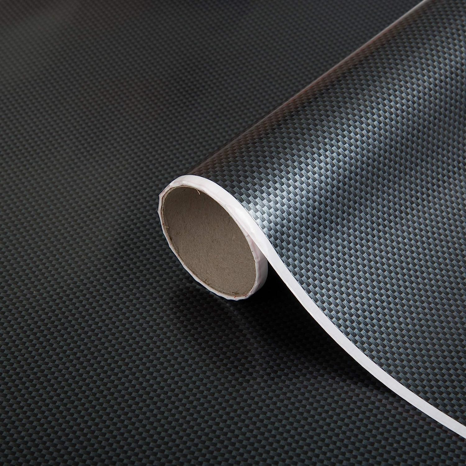 d-c-fix Vinyl wrap Carbon Silver Metallic 45 cm x 1,5 m - Sticky Back Plastic roll for Furniture, Kitchen & cupboards - Contact Paper Sticker self Adhesive Film