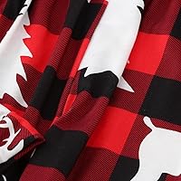 Vista 6 de Pijamas de Navidad para la familia, conjunto de pijamas de Navidad 2023, ropa de dormir divertida con estampado de Papá Noel, pijamas familiares a