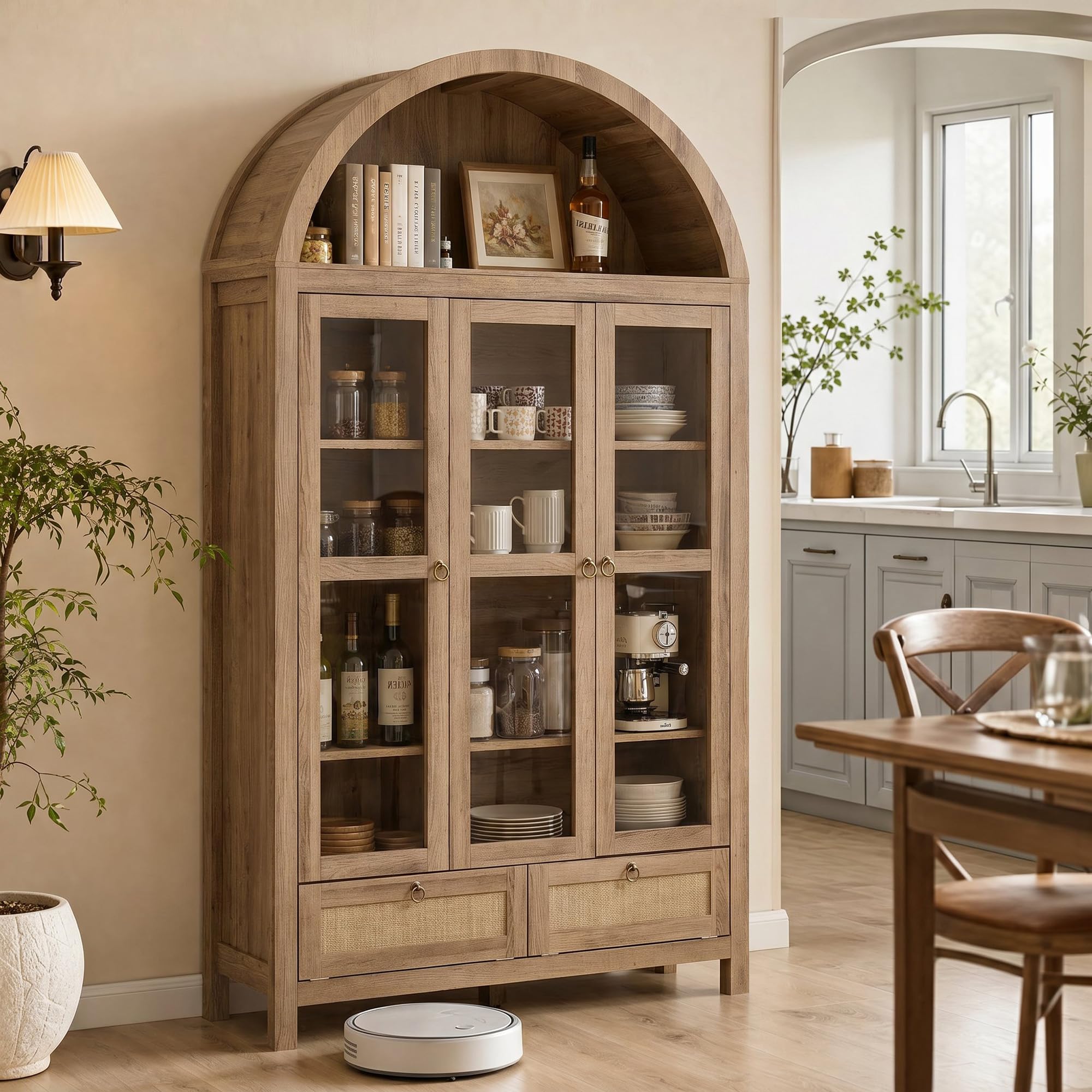 TYBOATLE 75'' Arched Cabinet