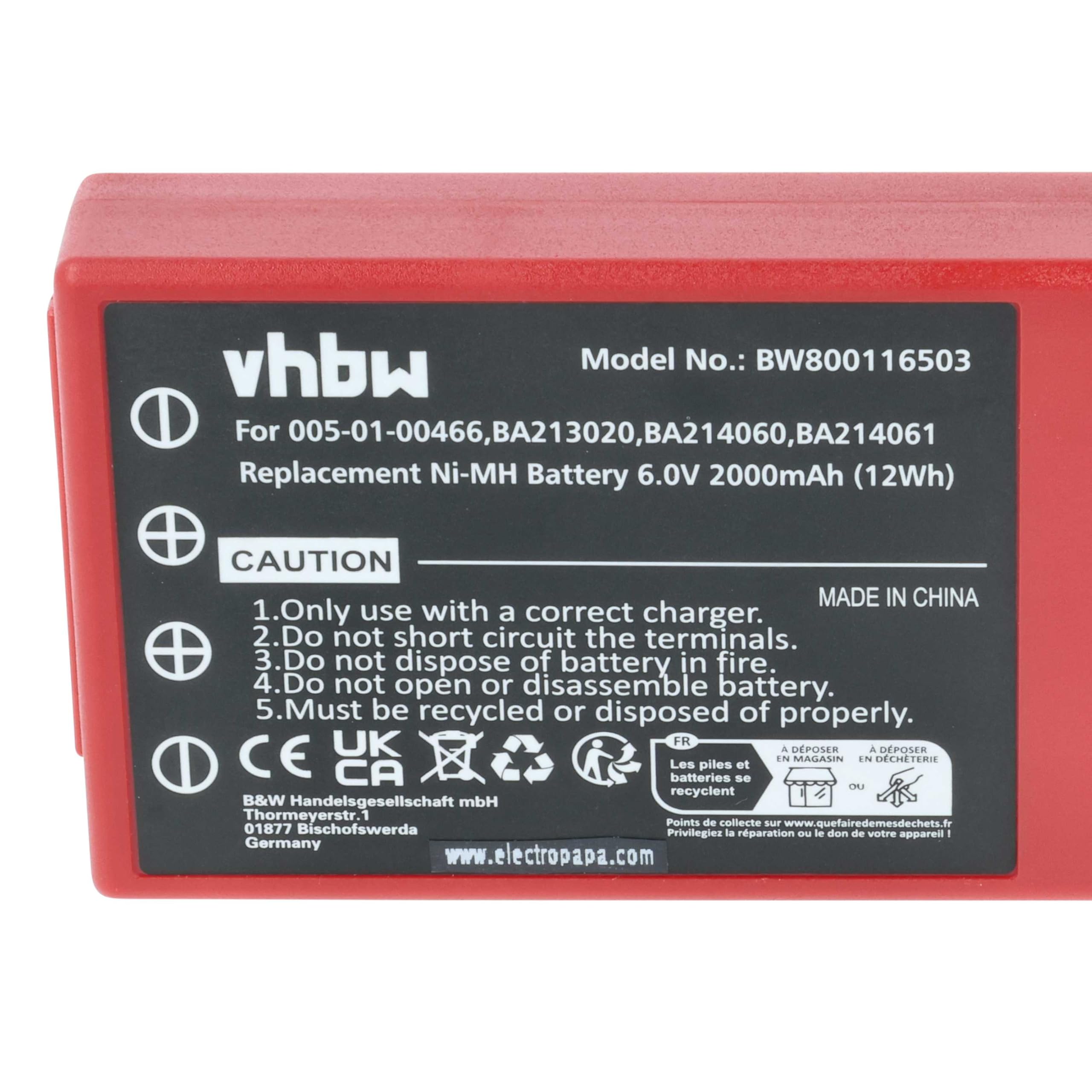 vhbw Batterie Remplacement pour HBC RHB1220KY