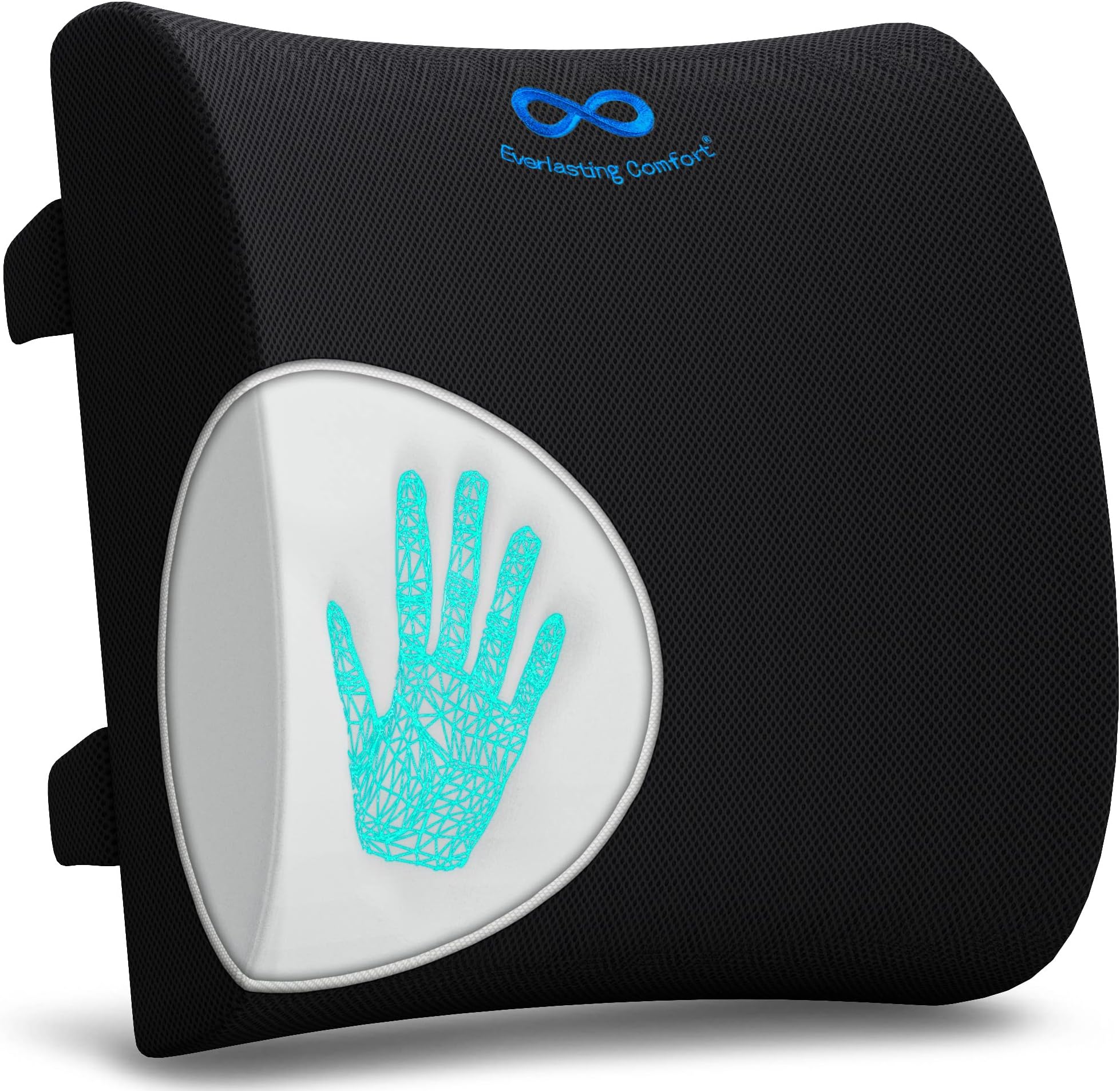 Qutool Lumbar Support Pillow for Office Chair Car Memory Foam Back