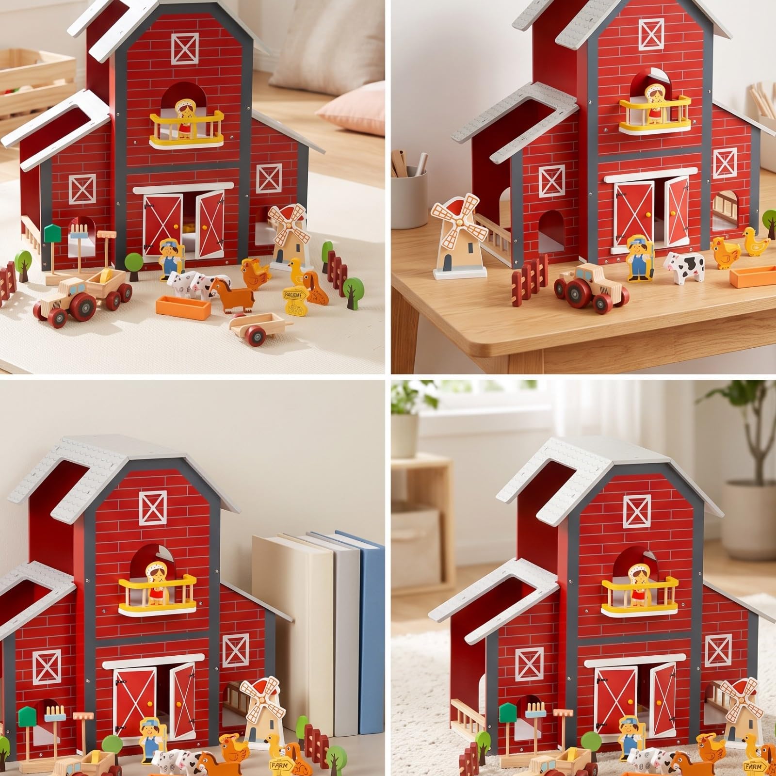 Amagogo Modern Spielzeug-Bauernhof aus | Spielzeug, bunt, Spielset, für Garten,