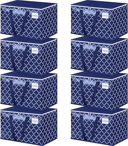 Miniatura 10 de FabSpace Bolsas de mudanza, suministros de mudanza extragrandes, bolsas de almacenamiento resistentes, bolsas de embalaje con cremalleras y asas