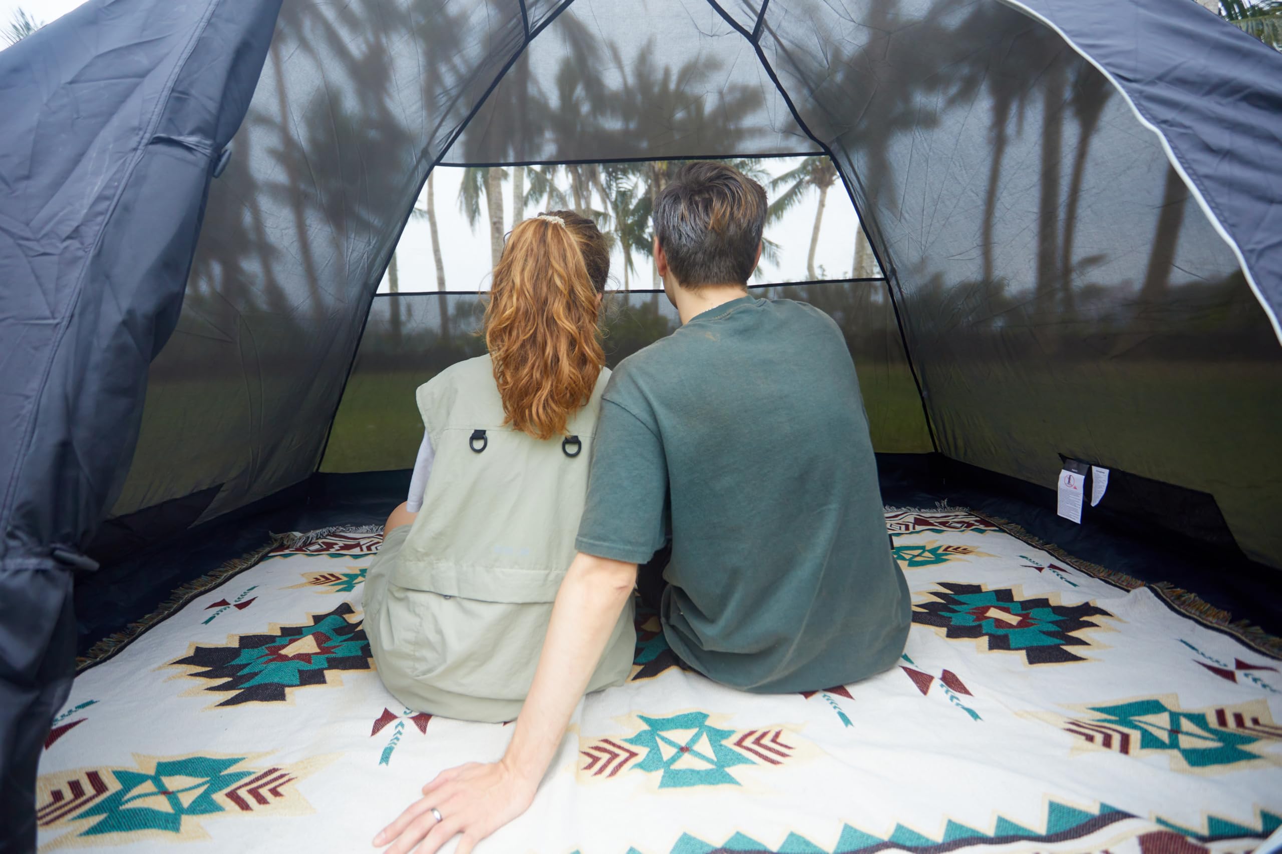 KingCamp Zelt 4 Personen, Geräumiges Camping Zelt mit Vorraum & PVC-Fenster, Einfach Aufzubauendes Doppelzelt, 3000mm Wasserdichtes Zelt, Leichtes Kuppelzelt für Outdoor Garten Camping