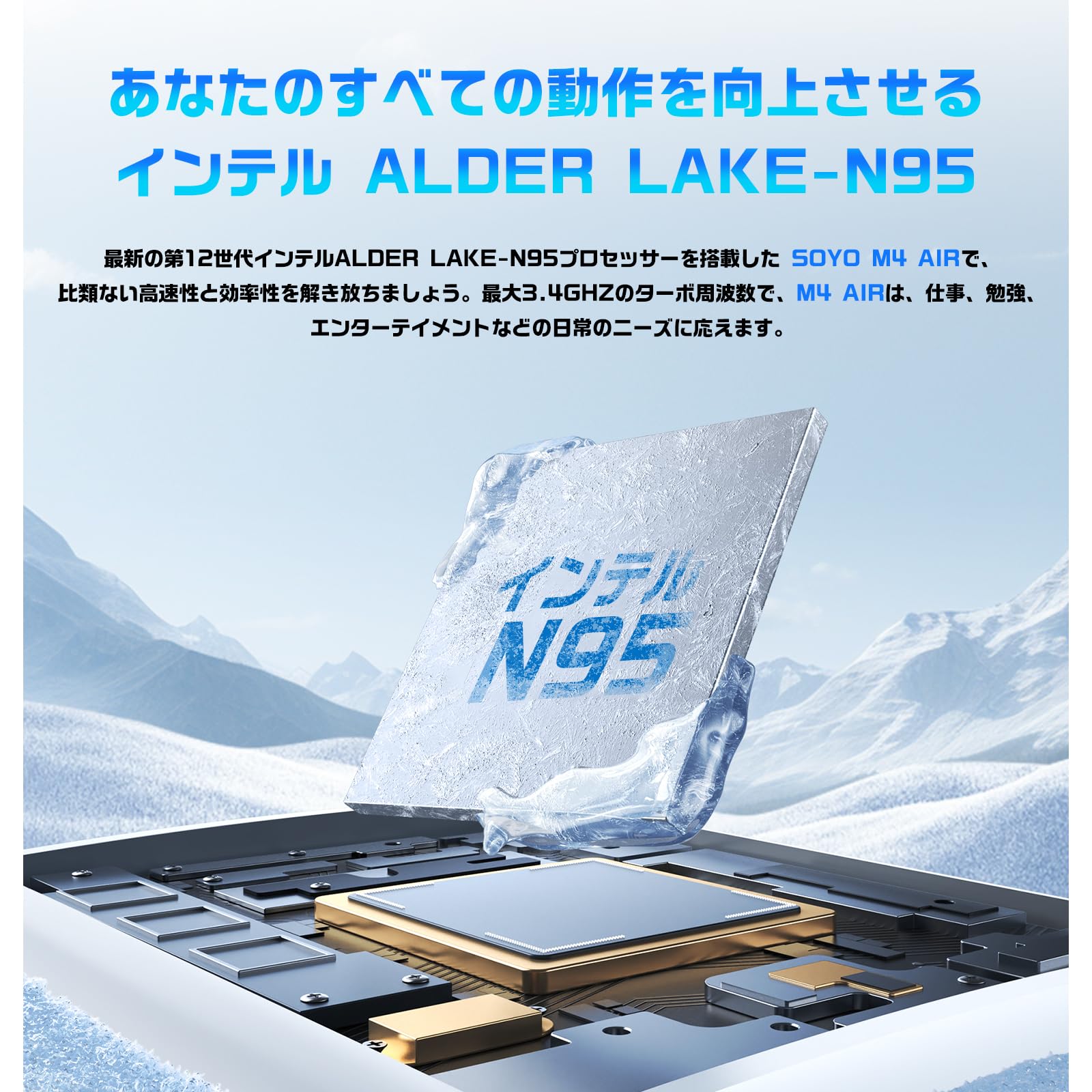 Amazon.co.jp: SOYO M4 Air ミニ PC 第12世代 インテルAlder-Lake N95