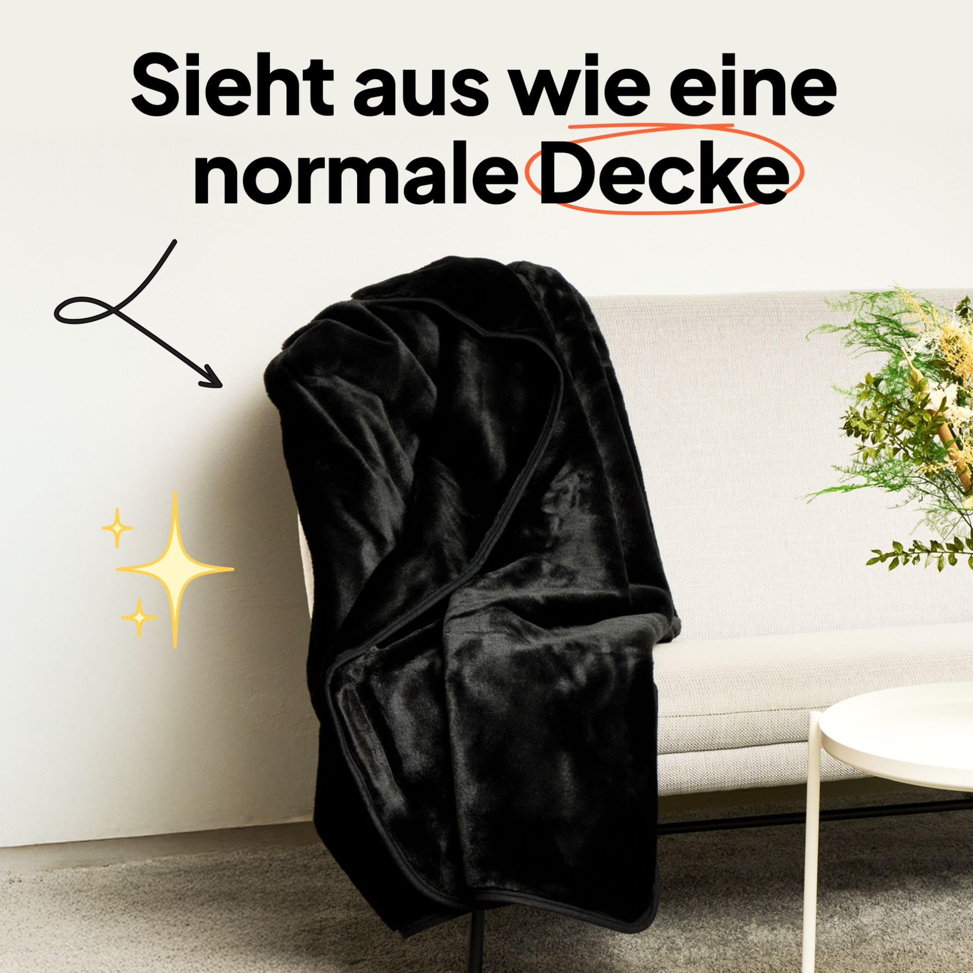Sinful Liebesdecke Wasserdicht für Sex - 180x160 cm Schwarz