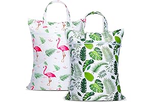 2 Pcs Travel Laundry Bag for Wet and Dry Clothes