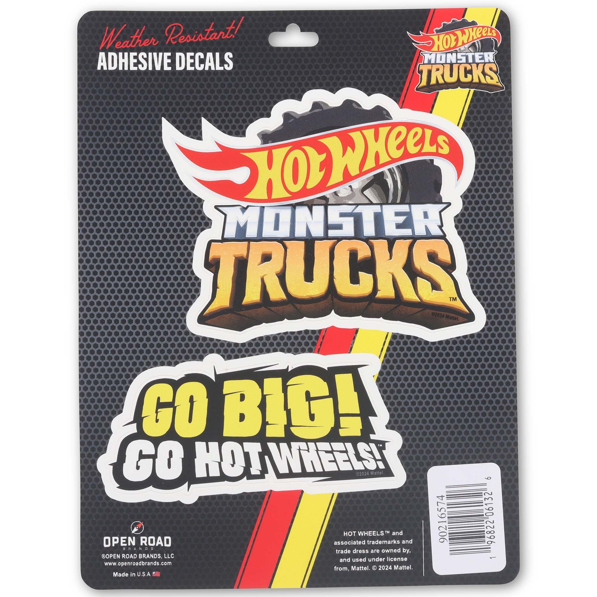 Autocollants Hot Wheels Monster Truck adhésifs pour voiture et fenêtre