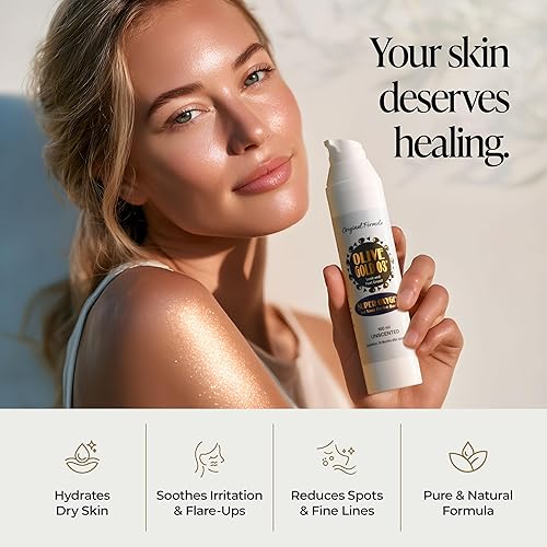 Miniatura 4 de Olive Gold O3 Loción para el cuidado de la piel - Aceite de oliva ozonizado súper oxígeno (4 onzas)