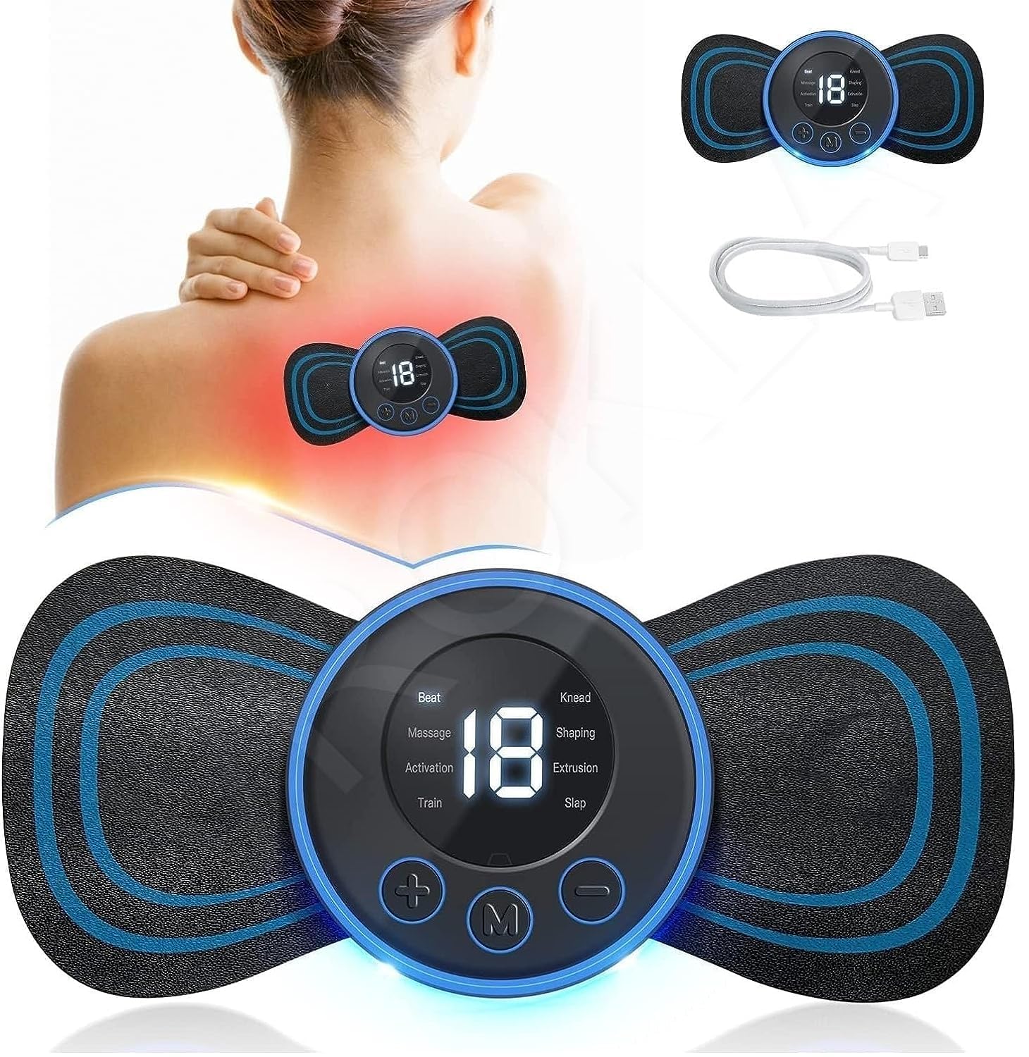 I K IMPEX Foot Massager Pain Relief Wireless EMS Massage Mat Machine,Rechargeable Portable Folding Body Massager (Colour-2) (B0CGLDYDJS) Amazon Price History, Amazon Price Tracker
