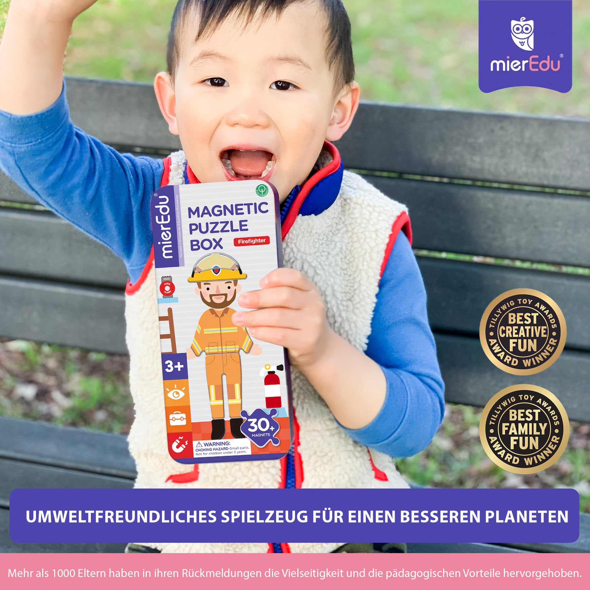 mierEdu – Juego magnético Box Dress Up – Bombero para vestir I Promueve habilidades motoras + fantasía. Juguetes a partir de 3 años