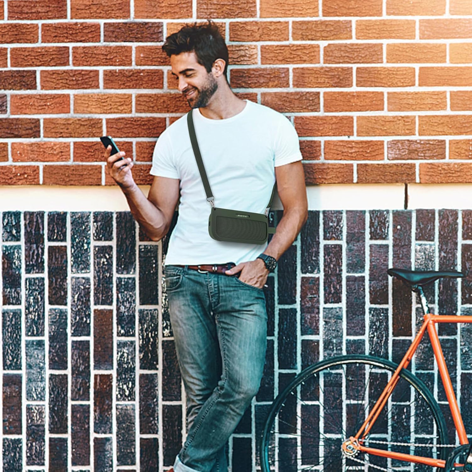 co2CREA Soft Silicone Case Replacement for Bose SoundLink Flex Bluetooth Portable Speaker (Silicone Case, Cypress Green Case) - Image 9