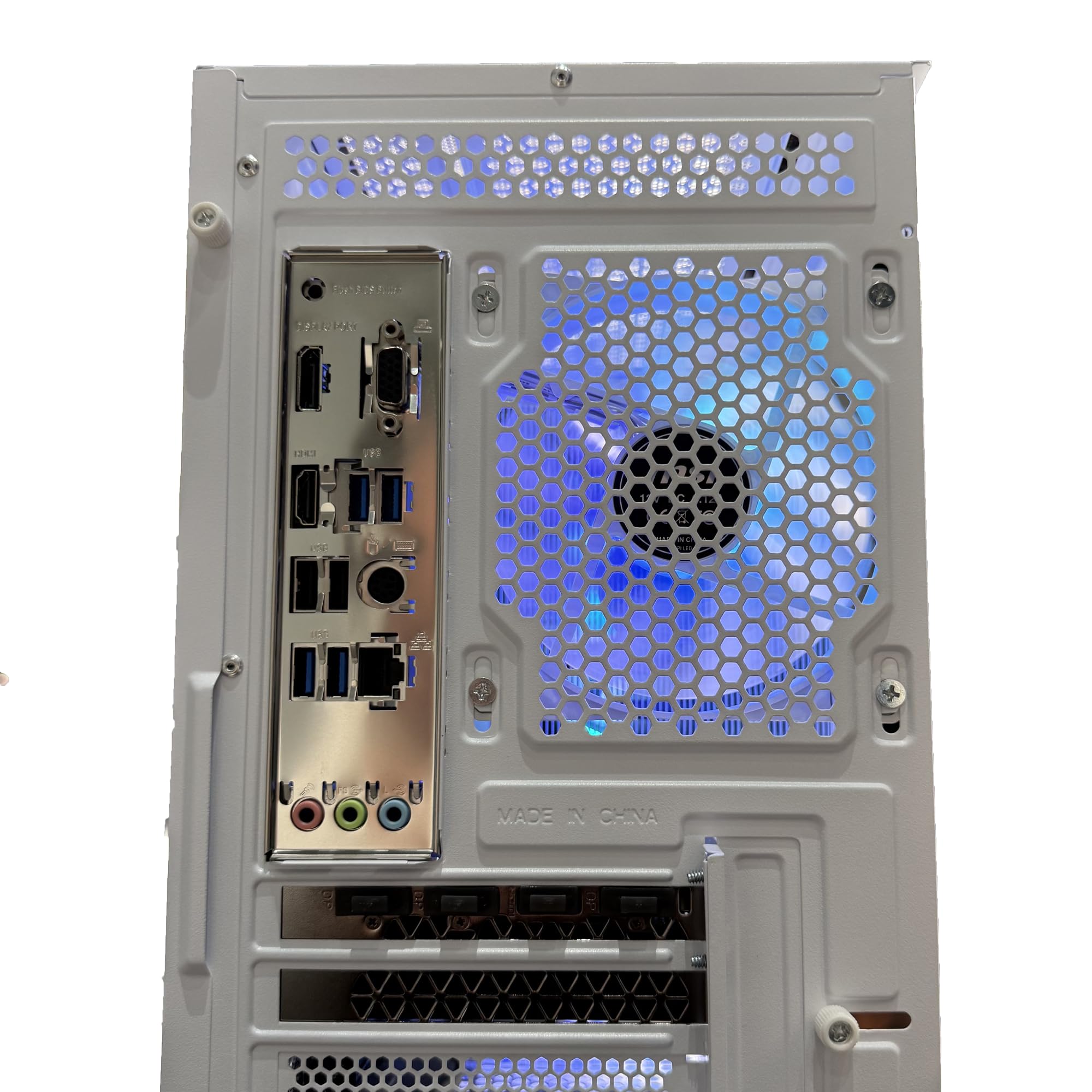 Golook PC Gaming Tokyo 3.2 Bianco - Ryzen 5 5600X / 16GB RAM / 1TB NVME M.2 / RTX 5060 8GB / B550M / 2 Ventole Raffreddamento - Computer Fisso
