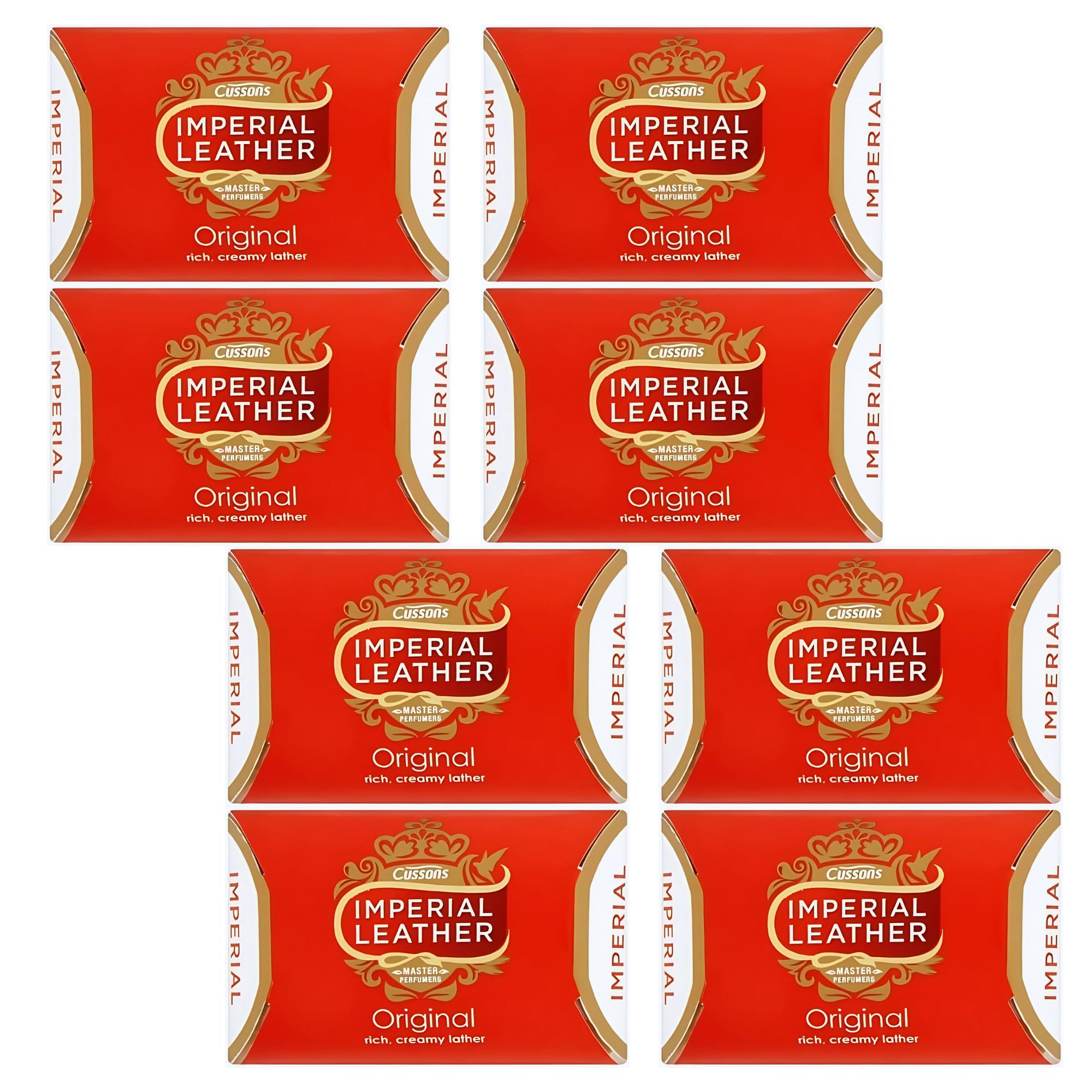 Imperial Leather Original Soap Bars 8 x 90g - Silky Smooth Sensitive Skin Bar Classy Cleansing Perfume Soap Luxury Rich & Creamy Ivory Bars