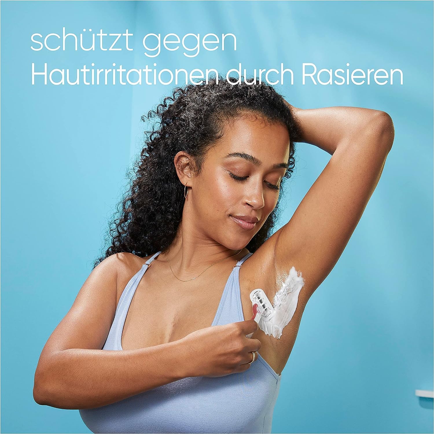 Gillette Satin Care Intimpflege Rasiergel Damen (200 ml), Gel Aloe Vera und Venus Deluxe Smooth Sensitive Rasierer Damen, Damenrasierer + 9 Rasierklingen mit 5-fach Klinge, Geschenk für Frauen