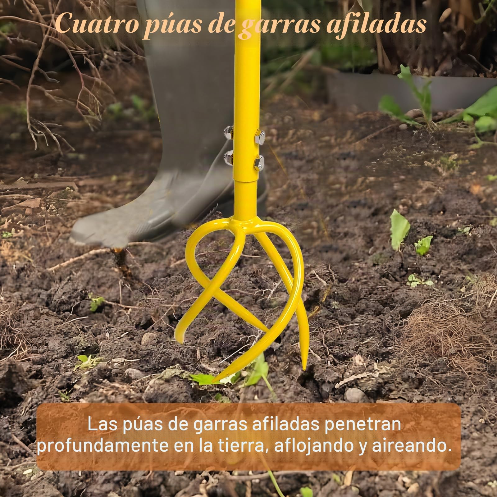 BARAYSTUS Garra de jardín cultivador manual para suelo, malas hierbas y tierra