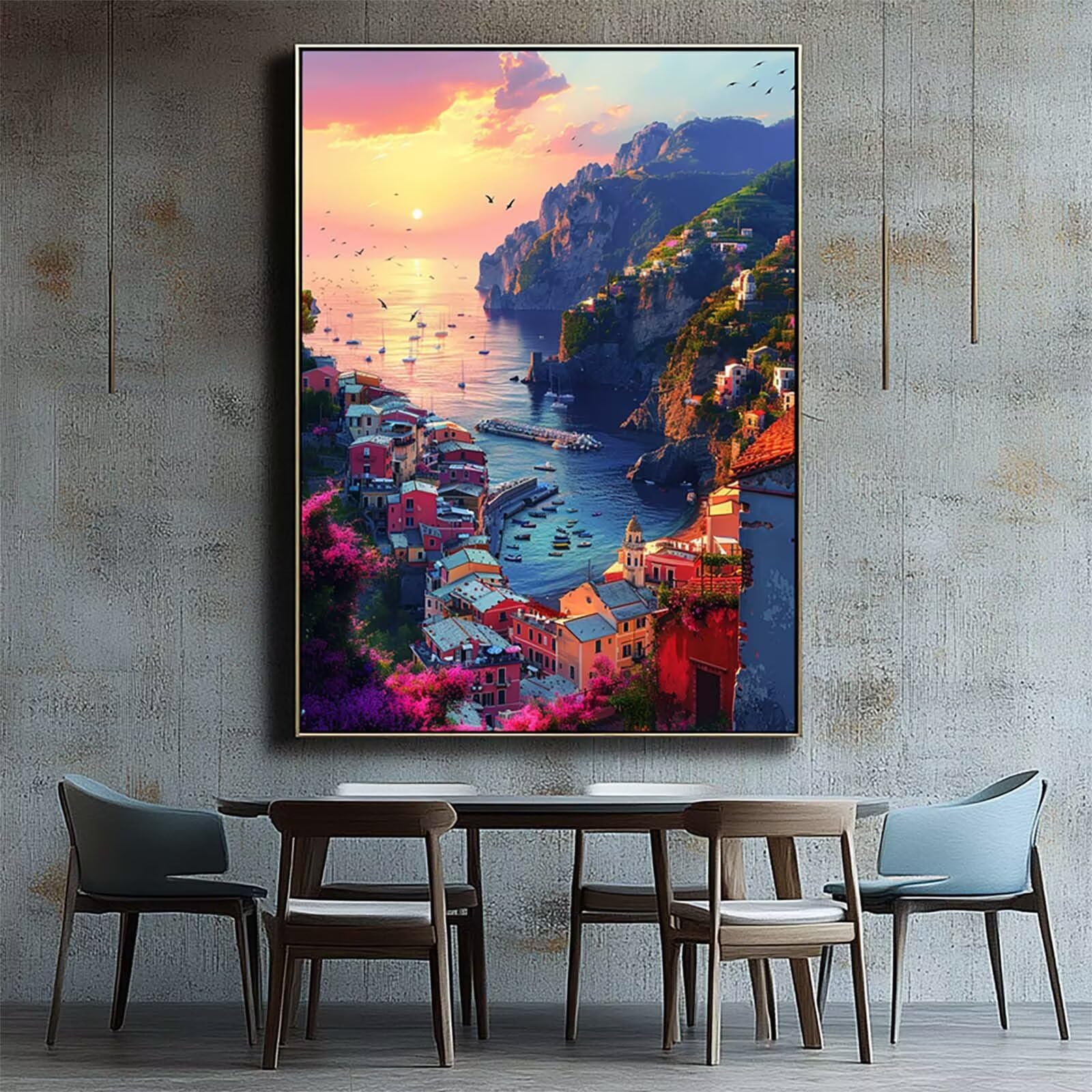 Numery malarskie dla dorosłych Fuji Zestaw do aktywności ręcznej dla dorosłych z farbą akrylową pędzlem i płótnem 70 x 95 cm Japonia Kolorowanka według numerów na obraz Dekoracja ścienna Prezent