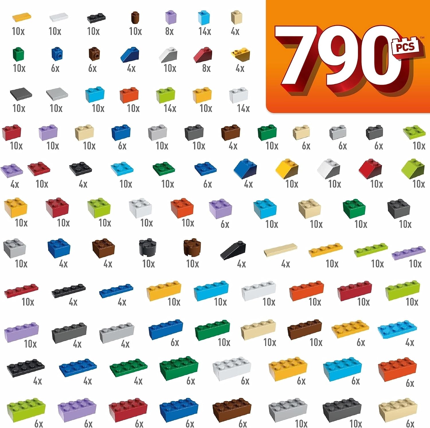 Mega Construx Wonder Builders 790-pc Building Tub