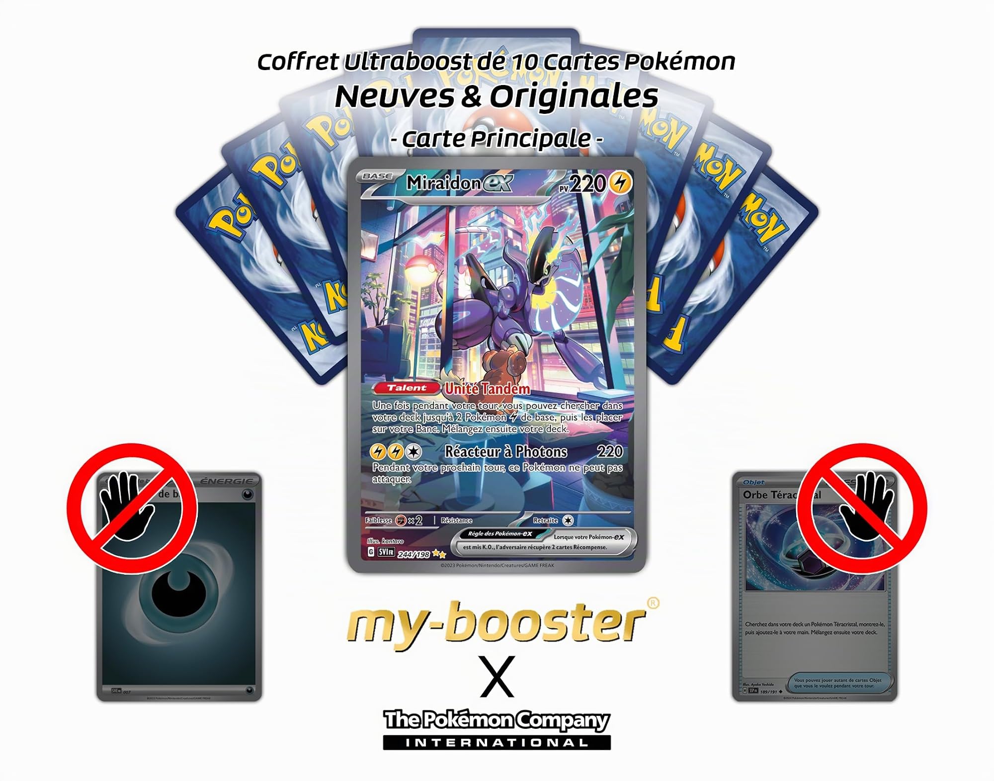 Coffret Booster Pokémon Ultraboost X – 10 Cartes Françaises, Série Écarlate Et Violet, Gallery Secrète
