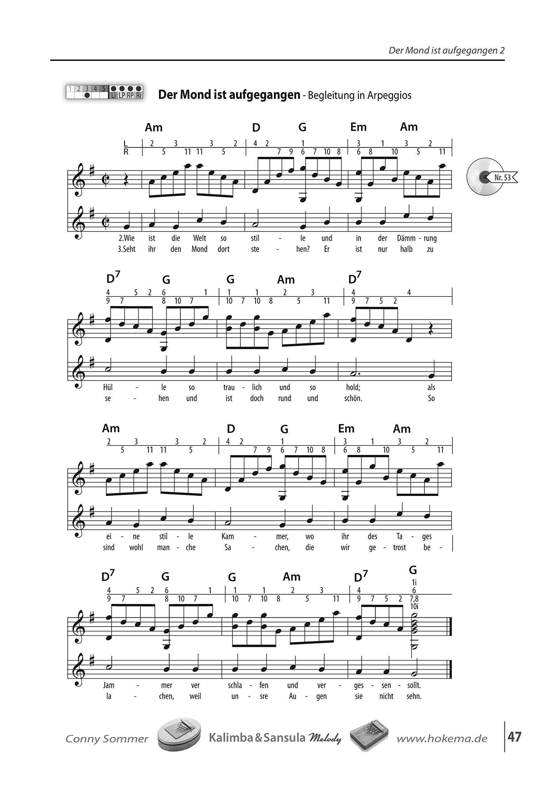 Das große Lehrbuch für Kalimba & Sansula Melody