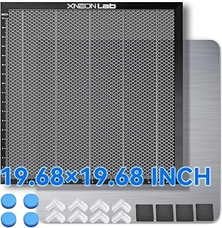 Honeycomb Laser Bed - 500 × 500 × 22mm Laser Working Table with Aluminum Panel for XTool D1 /D1 Pro and Most Laser Engraver Cutting Machine,Laser Engraver Accessories