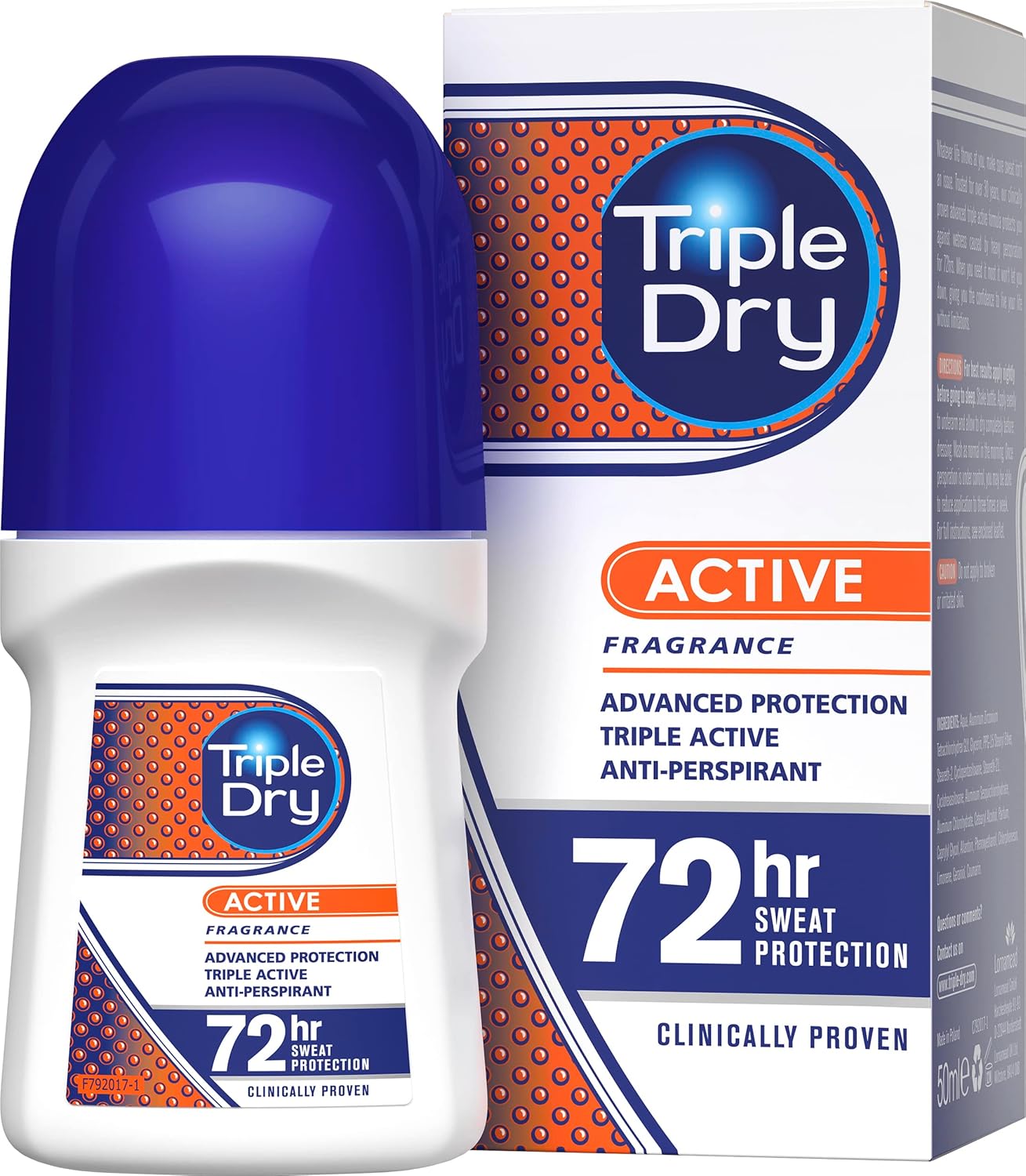 Lornamead Triple Dry Men's All Purpose Roll-On