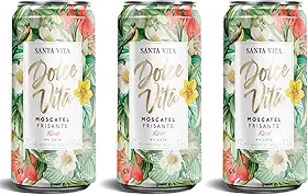 Vinho Frisante Moscatel Lata 269ml - Santa Vita (3 Unidades, Rose)