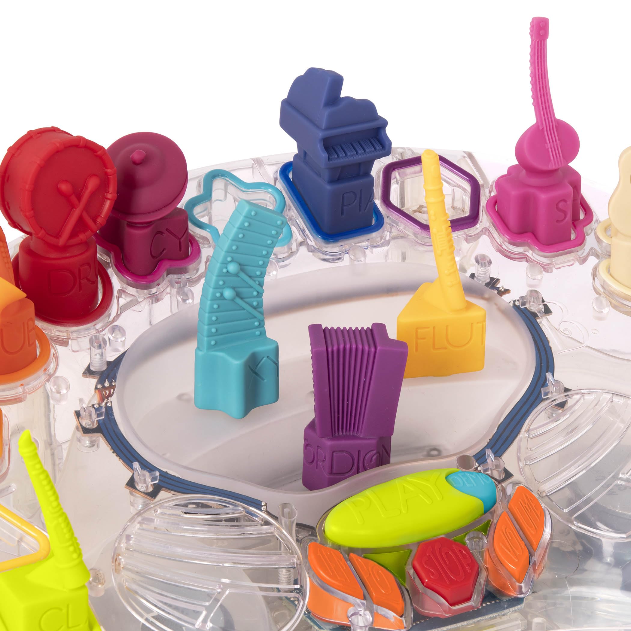 B. toys - Sinfonia in B. - Giocattolo musicale interattivo - 13 Strumenti musicali - Palco con canzoni e luci - Orchestra interattiva per bambini - 3 anni +