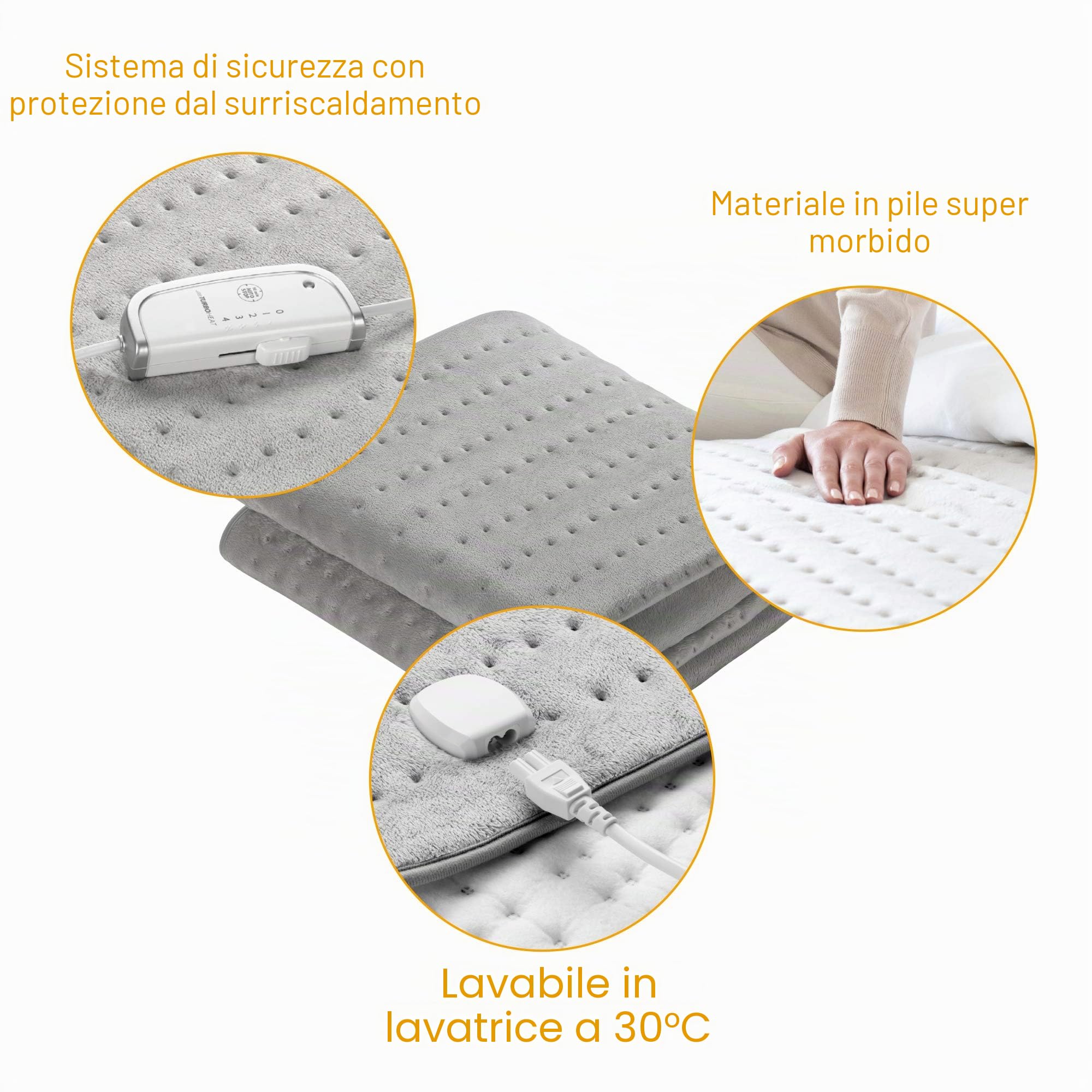 Medisana HU 670 Sottocoperta Elettrica, grigio, 150 X 80 cm
