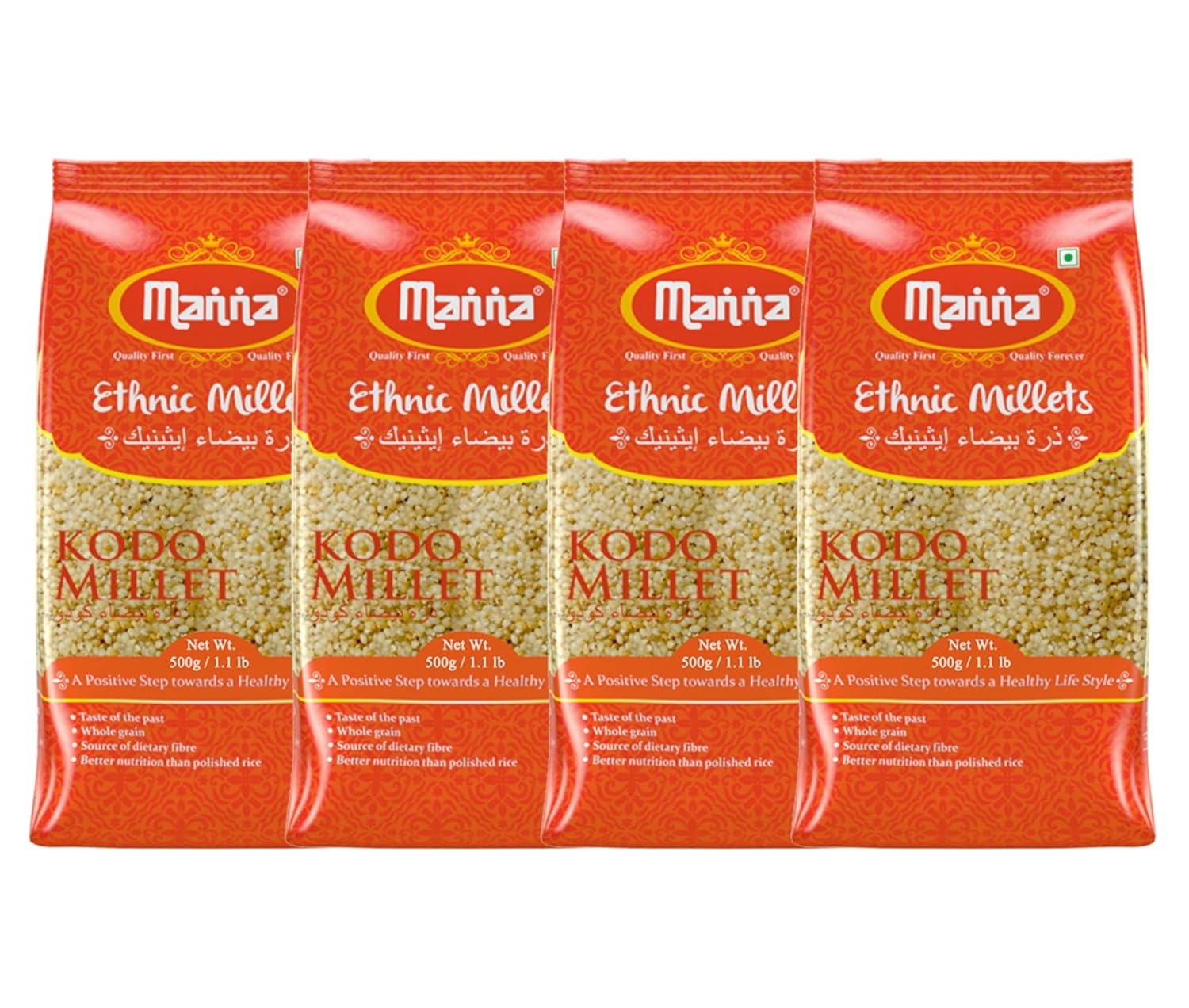 Manna Kodo Millet 2Kg Natural Grains Kodra/Varagu/Arikelu/Hark/Varigu