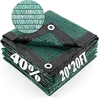Vista 56 de Cool Area 70% Tela para Sombra Solar con Ojales, Lona de Malla para Cubierta de Plantas 6.5x16.5 pies, Toldo para Patio, Jardín, Pérgola, Verde