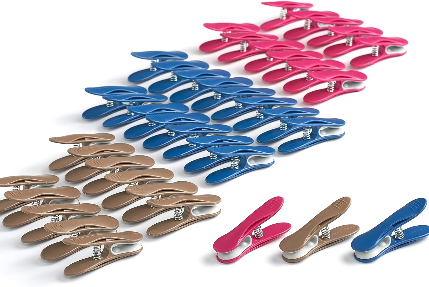 Hangerworld 72 Bunte Wäscheklammern Mit Soft-Grip - Extra Stark Für Schwere Wäsche