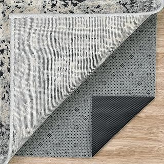 LINLA Dual Surface Felt+Rubber Non-Slip Rug Pad, 3'x5', 1/4" Thick, Strong Grip Cushioning Support Pad, Double-Side Anti-S...