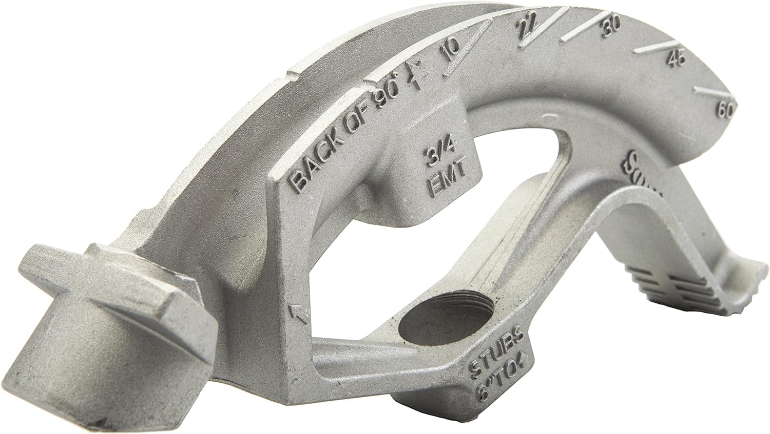 Southwire Conduit Bender & Handle - Precision Bending Tool for Electrical Conduit - Durable Aluminum Head - Highly Visible Markings - 3/4 Inch Bender