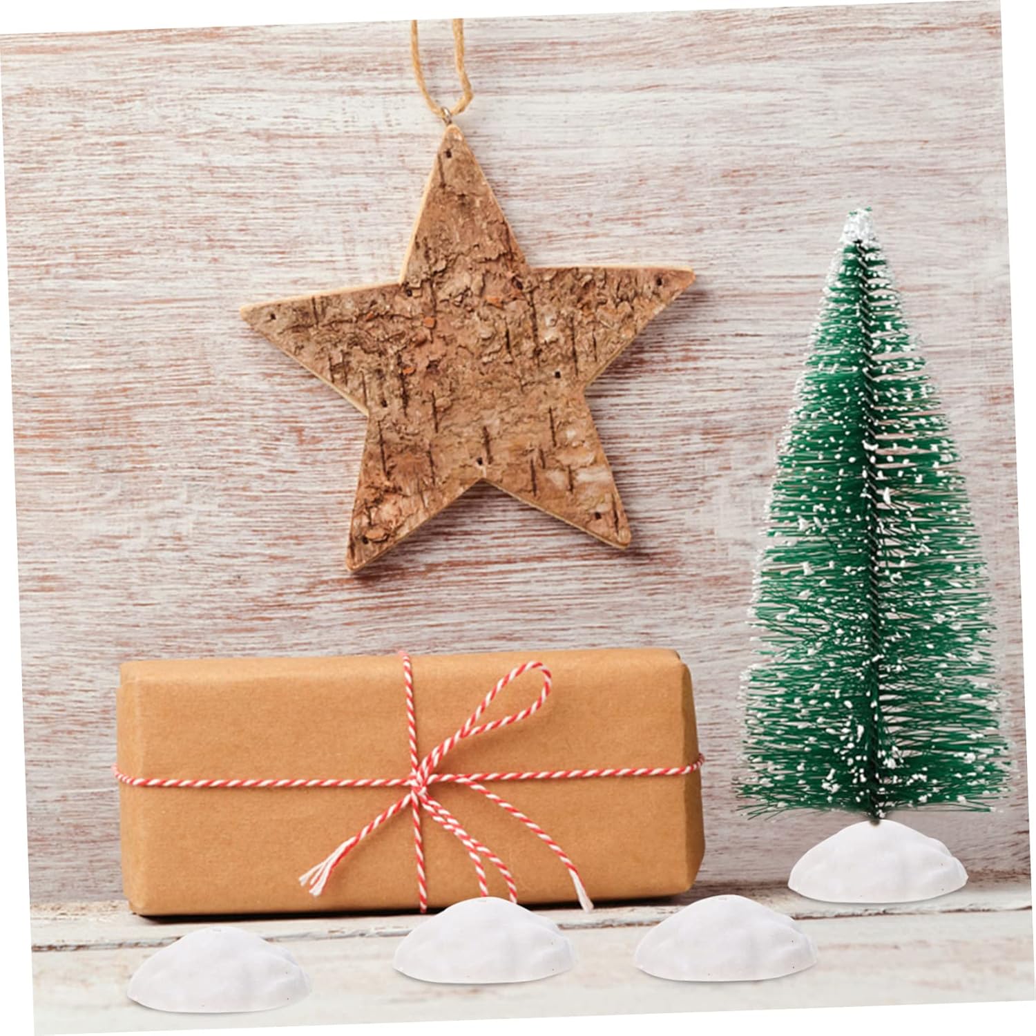 NOLITOY 40pcs Xmas Tree Adorn Bases Craft Accessory for Tabletop Decor Resin Christmas Tree Embellishments for and Decorations