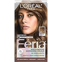 Vista 109 de L'Oreal Paris Feria Tinte permanente brillante multifacético, 721 Dusty Mauve, paquete de 1 10 negro azabache (negro más negro)