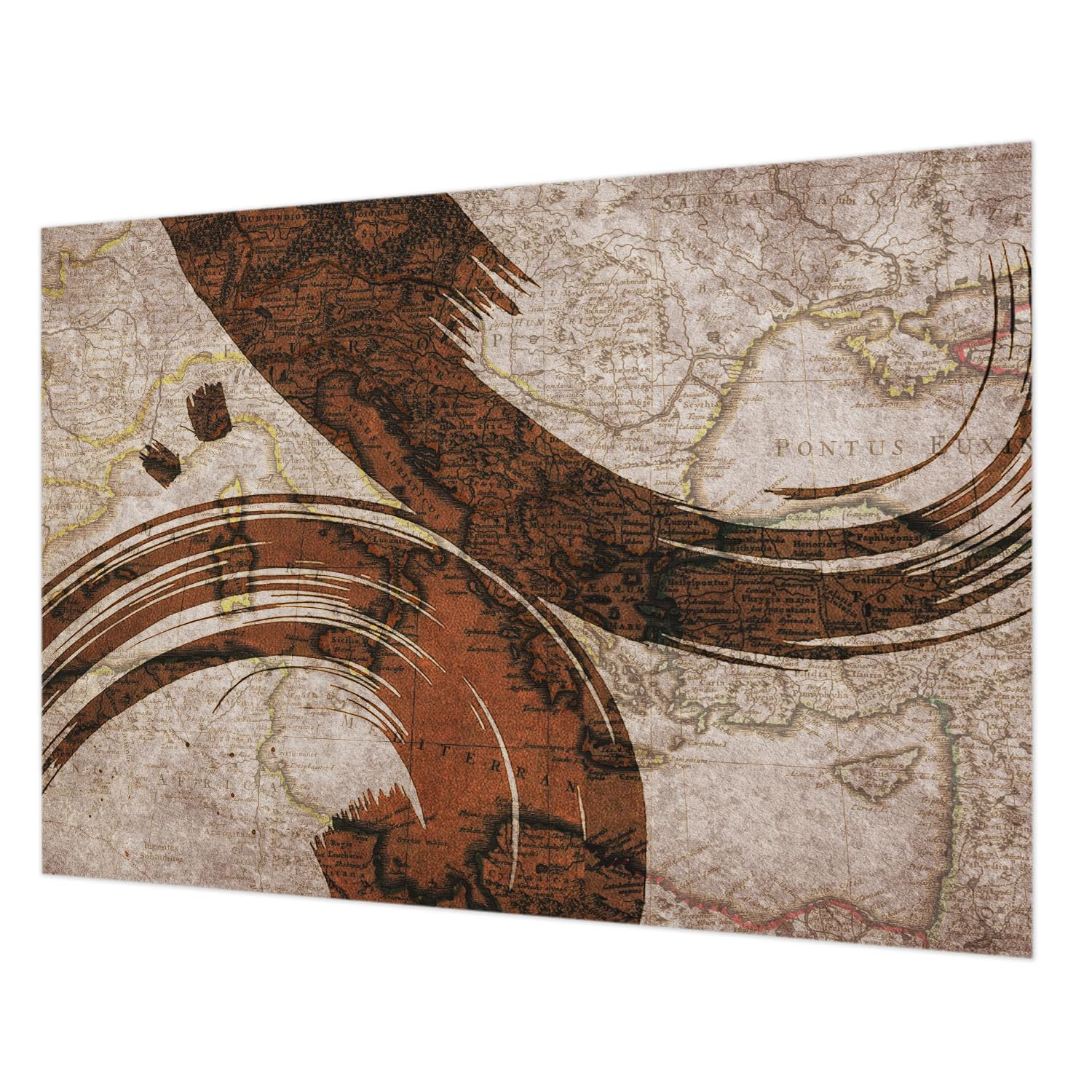 Papier peint de haute qualité Tulup 208x146 cm avec carte artistique murale
