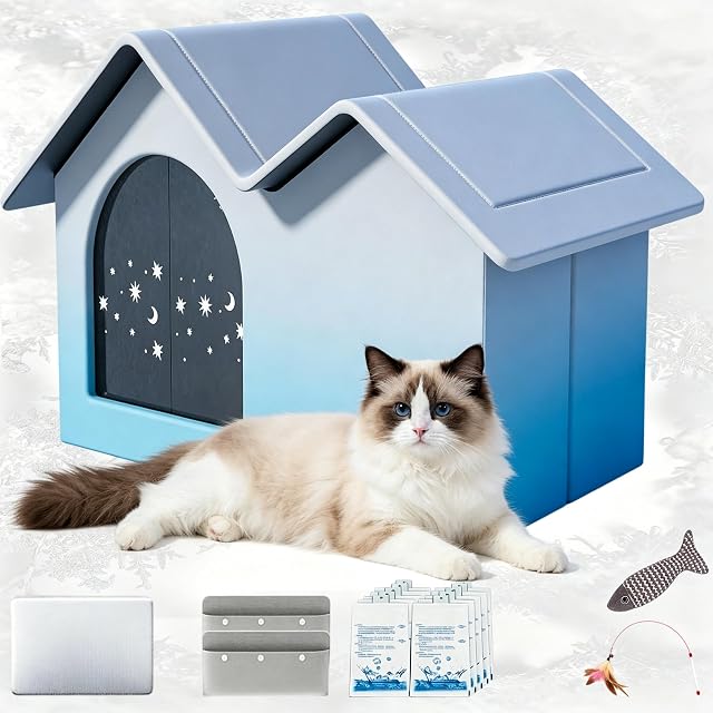 Casa de refrigeración para mascotas con aire acondicionado
