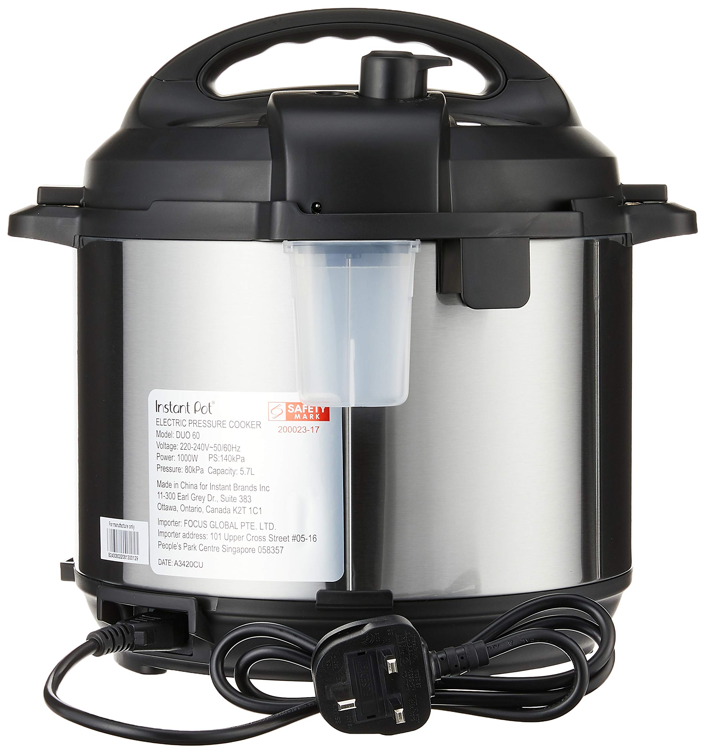 inside dimensions of 6 quart instant pot