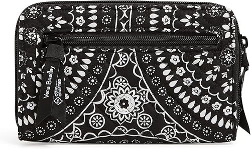 Miniatura 2 de Cartera de algodón Turnlock para mujer con protección RFID