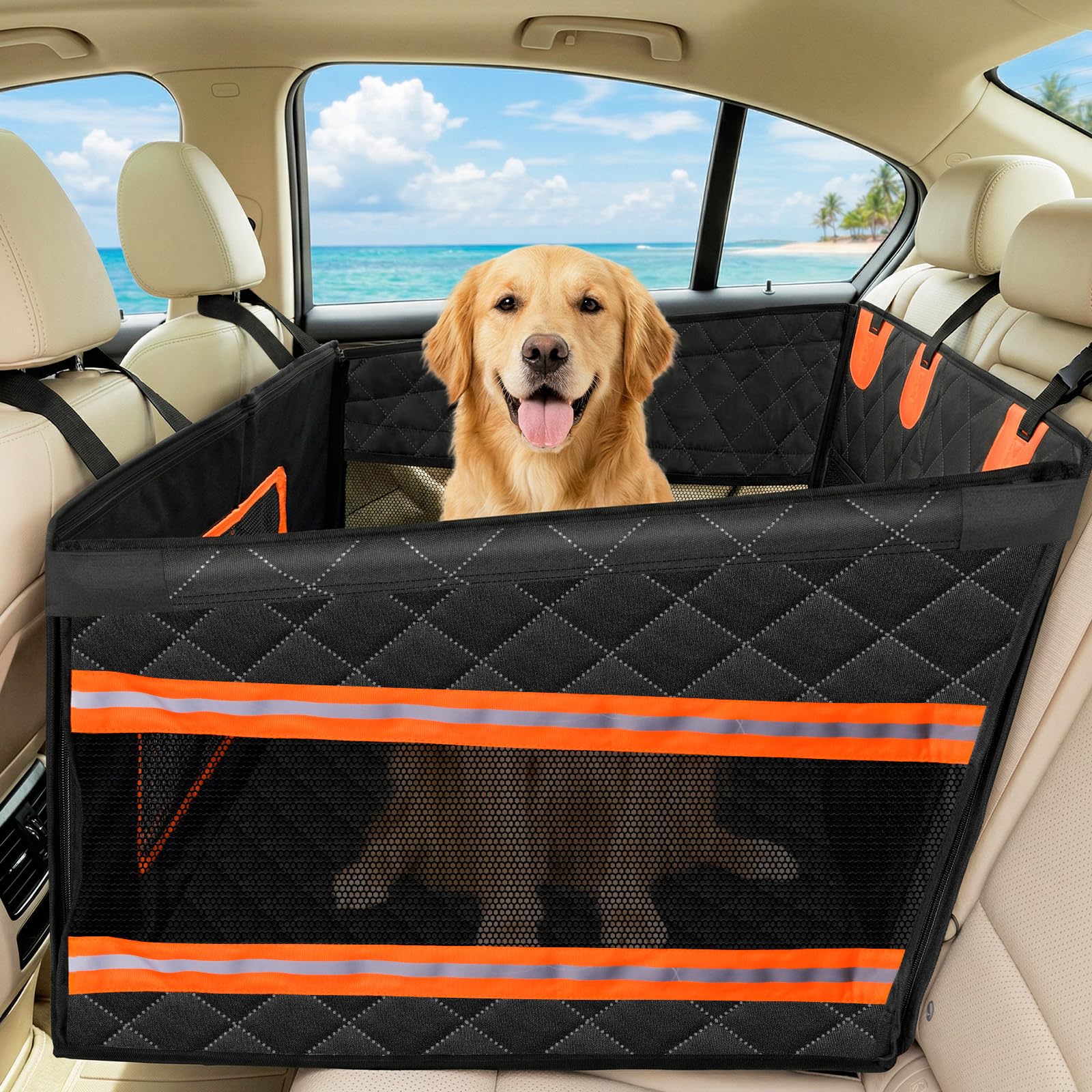 Amazon.co.jp: Tresbro ペット ドライブボックス ドライブシート 犬 車 