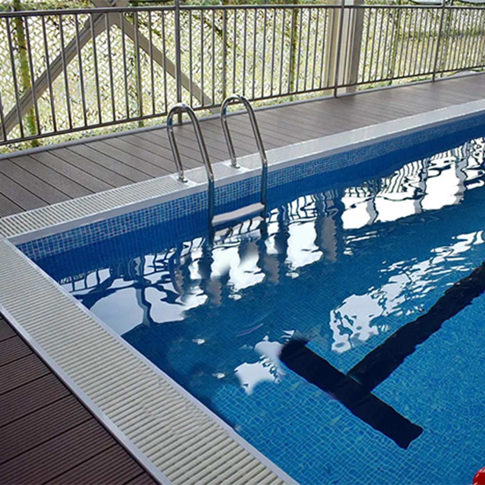 Pasamanos de Seguridad para Piscinas de Acero Inoxidable, soporta hasta 250 kg, solución Duradera de Entrada y Salida para Piscinas Interiores y Exteriores.